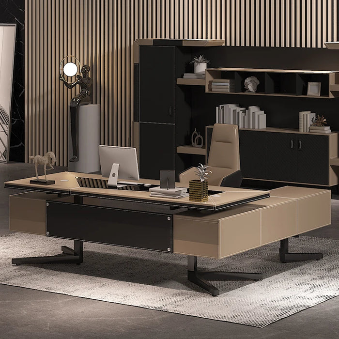 Wood Accessories Office Desk Computer Meeting Executive Conference Desk Organizer Corner Escritorios De Oficina Luxury Furniture