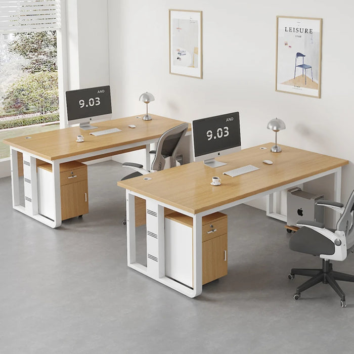Aesthetic Wooden Office Desk Reception Modern Executive Standing Office Desk Computer Wooden Escritorio Oficina Furniture SR50OD