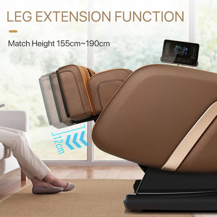 Luxury Electric Leisure Massage Chair Zero Gravity Intelligent Full Body Multi-Function Bluetooth Music U-Shaped Pillow+Shortcut
