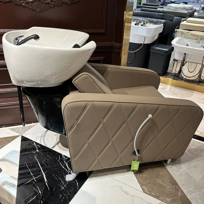 Salon Shampoo Chair Hairdressing Treatment Professional Spa Shampoo Bed Beauty Salon Washbasin Hairdresser Furniture GY50GP