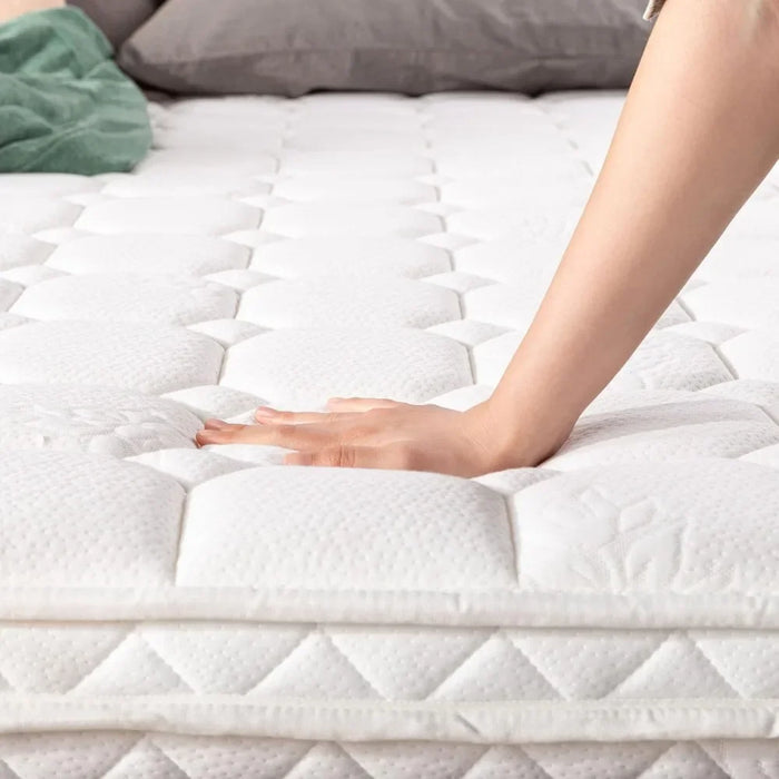10 Inch Euro-Top Pocket Spring-Mattress - Motion Isolation Individually Encased Pocket Springs Comfort Foam-Top King Matress