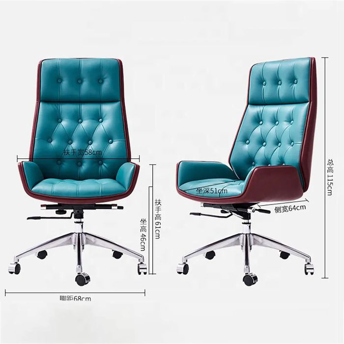 Luxury High Back PU/Leather Chesterfield Office Chair Conference Room Chair Computer Executive Chair