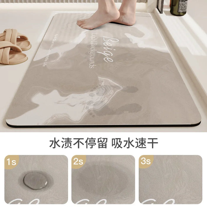 Soft Diatom Mud Bathroom Non-Slip Absorbent Quick-Drying Carpet