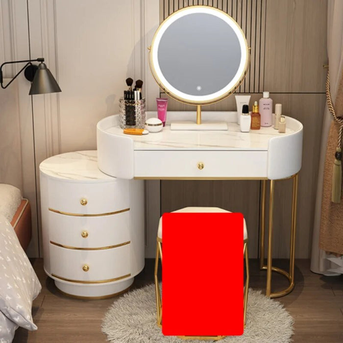Lighting Drawer Dressing Table Luxury Nordic Bedroom Vanity Woman Makeup Dressing Table Tocador Maquillaje Household Products