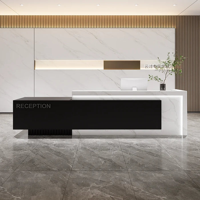 Commercial Front Reception Desks Display Shelves Supermarket Reception Desks Counter Computer Balcao De Loja Furniture Counter