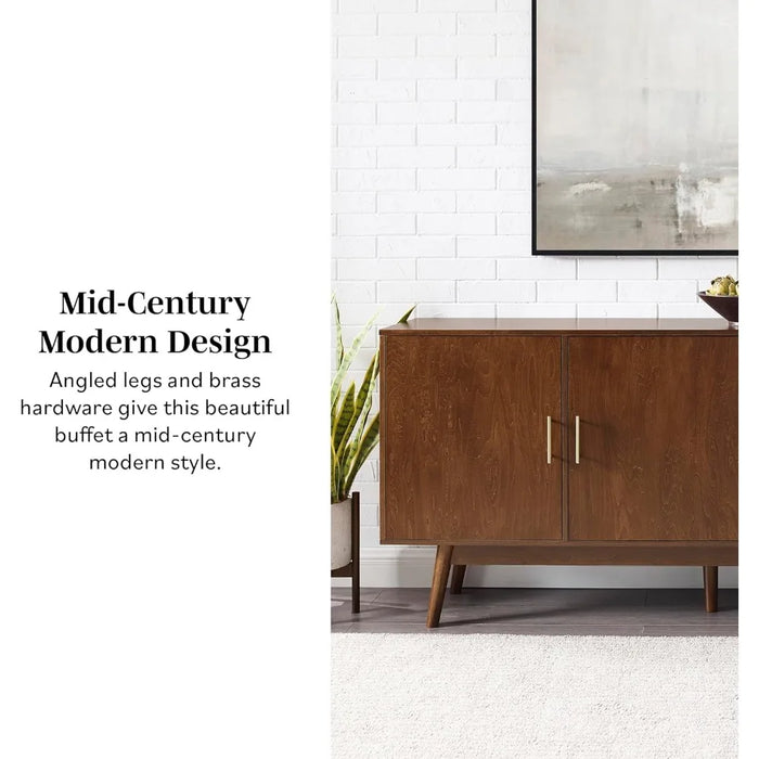Cabinet Kitchen Cabinets Modern Wood Kitchen Buffet Sideboard Entryway Serving Storage Cabinet Doors-Dining Room Console Home