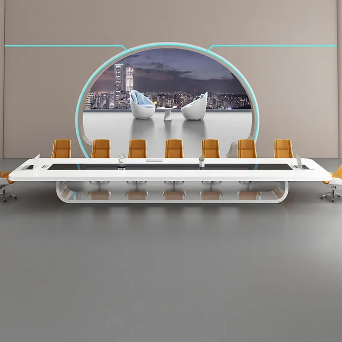 White Paint Office Conference Table Simple Modern Fashion Office Training Table