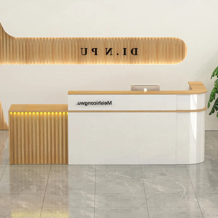 Club Service Reception Desks Office Cashier Hospital Restaurant Corner Reception Desks European Bureau Meuble Modern Furniture
