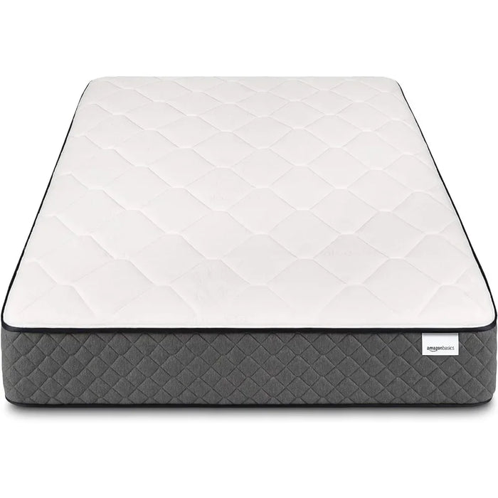 12" Queen Gel Memory Foam Hybrid Mattress, Medium Touch Sport Isolation Spring, White, Grey
