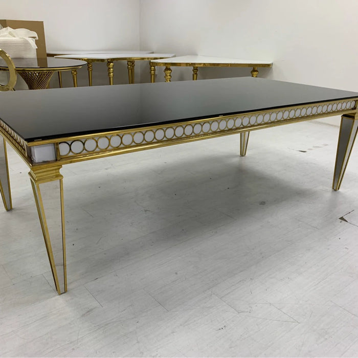 Luxury Hotel Most Popular Stainless Steel Wedding Dining Party Table For 10 Seater