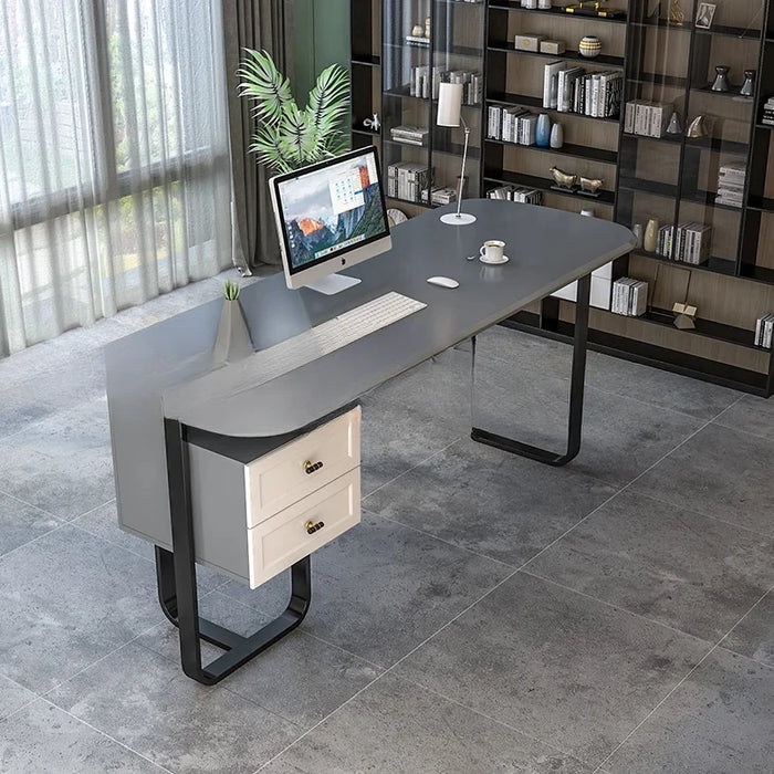 Boss Single Office Desk Luxury Modern Italian Write Executive Office Desk Home Table Escritorio Ordenador Work Furniture