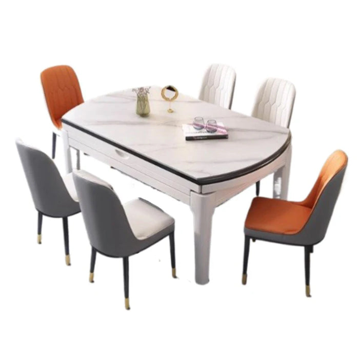 Minimalist Luxury Dining Table Extendable Nordic Centerpiece Hall Dining Table Chairs Multifunctional Muebles Home Furniture