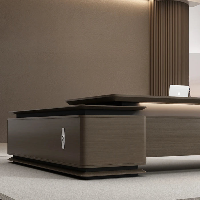 Luxury Storage Office Desk Vanity Executive Writing Reception Office Desk Workbench Scrivania Con Cassetti Home Furniture