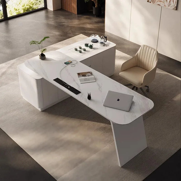 Modern Studio Office Desk Corner Reception Study Workbench Standing Office Desk Writing Bureau Meuble Minimalist Furniture
