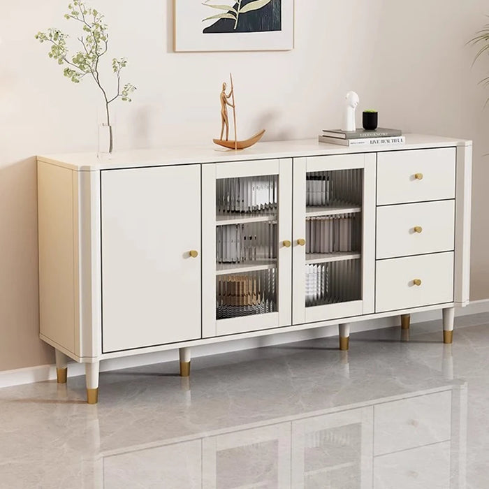 Luxury Rustic Sideboard Buffet Storage Drawer Modular Shelves Traditional Sideboard Industrial Table De Chevet Furniture HDH