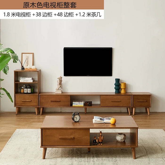 Bedroom Floor Tv Stands Solid Wood Shelves Pedestal Mainstays Tv Cabinet Modern Center Moveis Para Casa Living Room Furniture