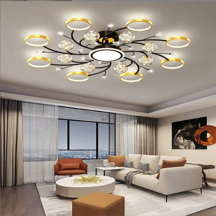 Modern Intelligent Chandelier Living Room Bedroom Dining Ceiling Lamp Interior Decorative Lighting Room Decor  Pendant Light