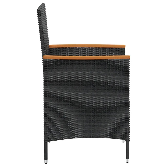 7 Piece Patio Dining Set with Cushions Poly Rattan A Outdoor Table and Chair Sets Outdoor Furniture Sets