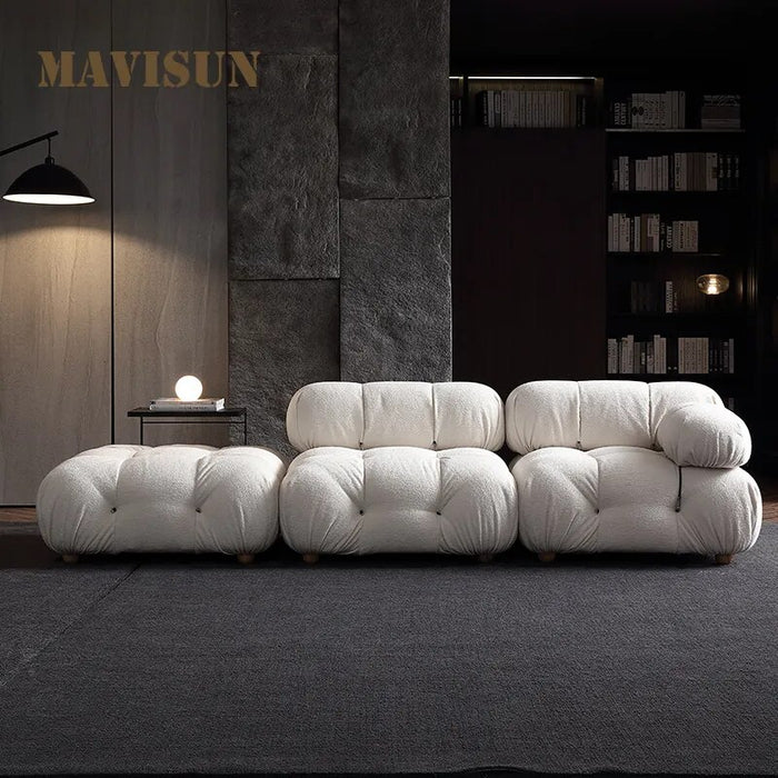 Minimalist Living Room Furniture Couch Convertible Luxury Sofa Set Designer Style Love-Seat And Three Seat Divano Home Furniture