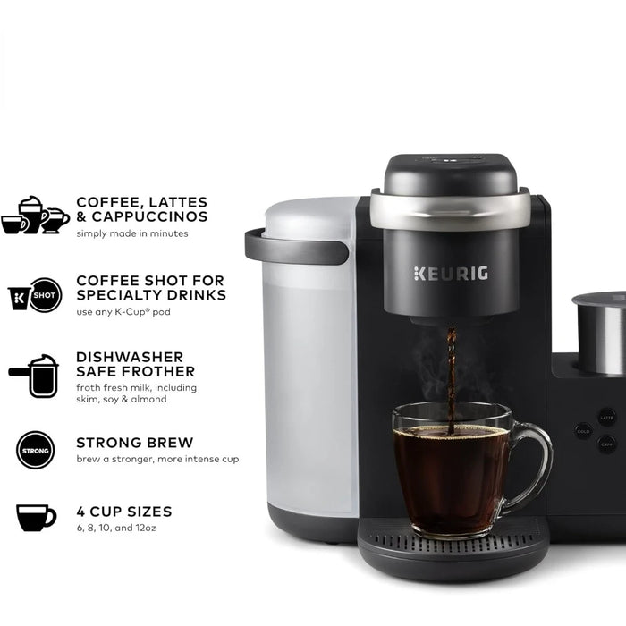 K-Cafe Single Serve K-Cup Coffee, Latte and Cappuccino Maker, Dark Charcoal coffee maker Home Appliances