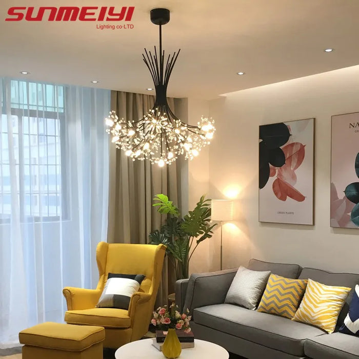 Luxury LED Chandeliers Art deco Gold Chandelier Pendant For Living room Kitchen Modern Bedroom Crystal Lighting