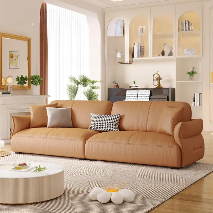 Lounge Back Rest Sofas Floor Luxury Nook Indoor Office Creative Bed Unique Leather Lounge Sofa Chaise Living Room Furniture