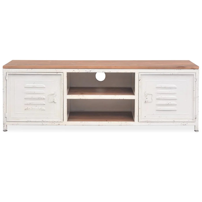 TV Media Console Television Entertainment Stands Cabinet Table Shelf 47.2"x11.8"x15.7" White