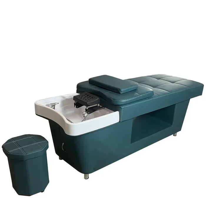 Hair Washing Massage Bed Beauty Professional Shaving Shampoo Chair Cosmetic Simple Muebles Para Spa Barber Shop Furniture CY50XT