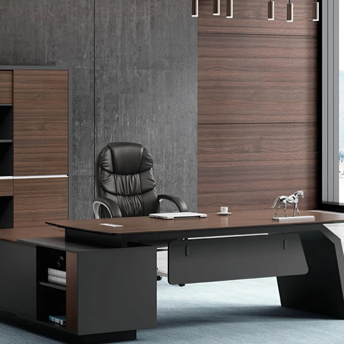 Vineego High Back Executive Chair PU Leather Business Manager’s Office Chair Adjustable Ergonomic Swivel Desk Chair with