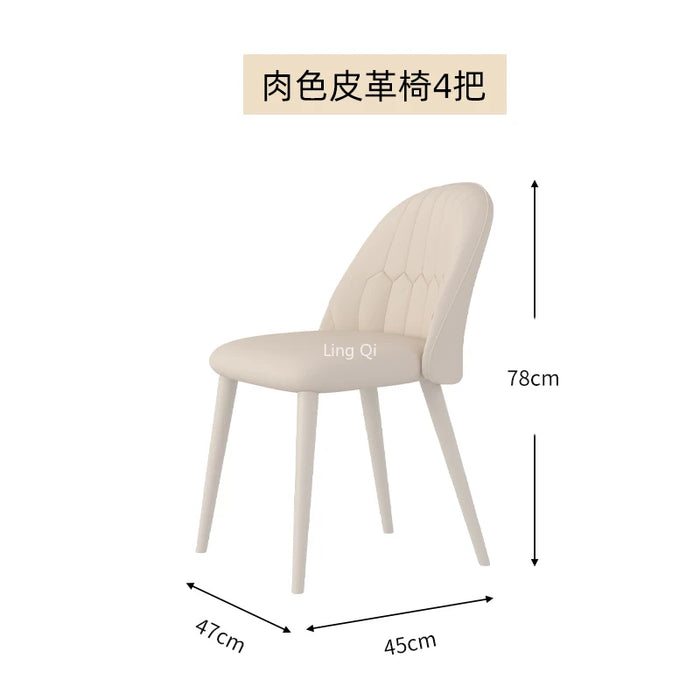 Restaurant Office Dining Table Set 4 Chairs Small Apartmen Modern Table Italian Japanese Mesas De Comedor Living Room Furniture