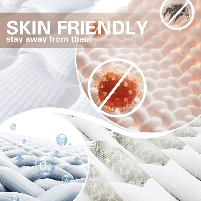 Deep Sleep 8 Inch Mattress Twin Size in a Box Mattresses Soft Hybrid Mattress Made in USA CertiPUR-US Certified Matress Bed King