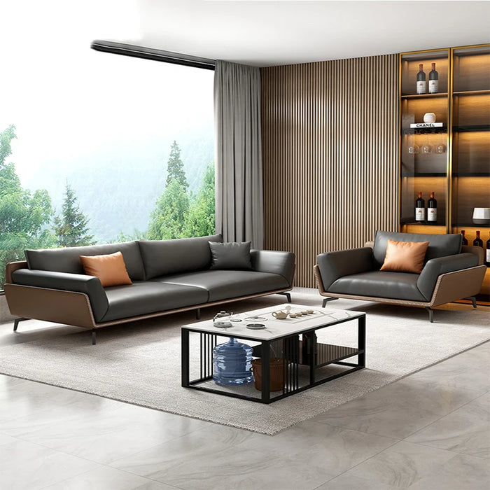 Nordic Modern Sofa Leather Living Room Luxury Corner Recliner Theater Couch Sofas Bedroom Patio Wohnzimmer Sofas Furniture DWH