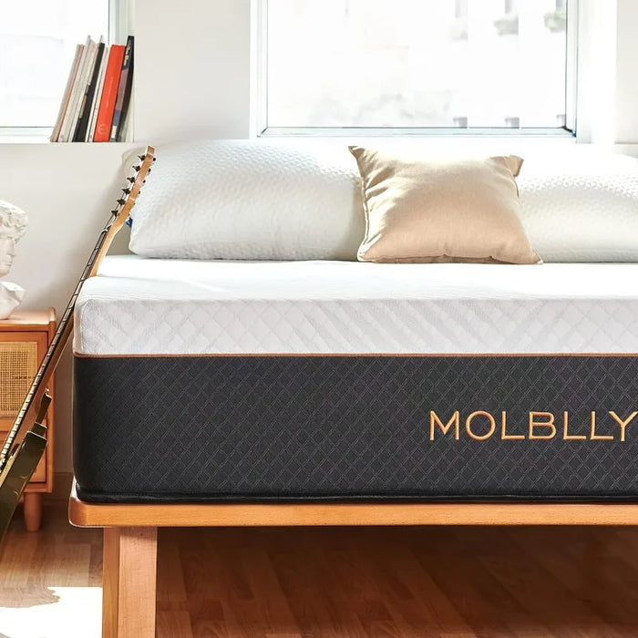 King Mattress - 10-Inch Hybrid Mattress with Individual Pocket Springs and Foam, Queen Size Bed in a Box, Breathable