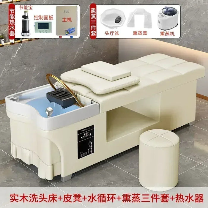 Water Circulation Shampo Chair Therapy Comfort Shower Head Massage Hair Wash Bed Lounge Silla Peluqueria Salon Furniture