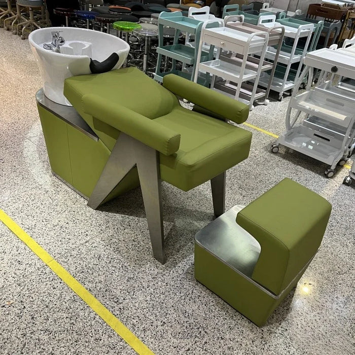 Hairdressing Shampoo Chair Beauty Salon Head Spa Equipment Water Circulation Head Therapy Silla Hairdresser Furniture GY50GP