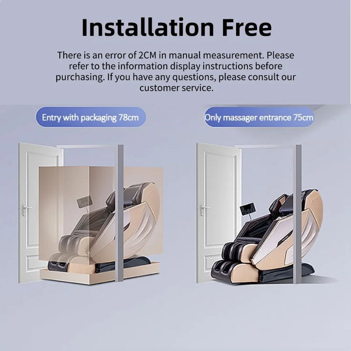 Luxury Manipulator Zero Gravity AI Voice Massage Chair Kneading Vibration Aircompress SL Track Electric Leg Extension Relaxation