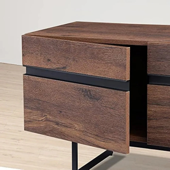 Modern TV Stand for Up To 100 Inch 2 in 1 Entertainment Center TV Console with Storage Cabinets Media Console for Living Room