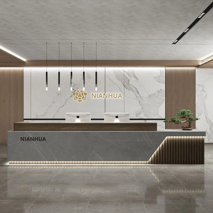 Cashiers Reception Desk Counter Front Gaming Vanity Service Desk Lectern Executive Scrivania Ufficio Lavoro Salon Furniture