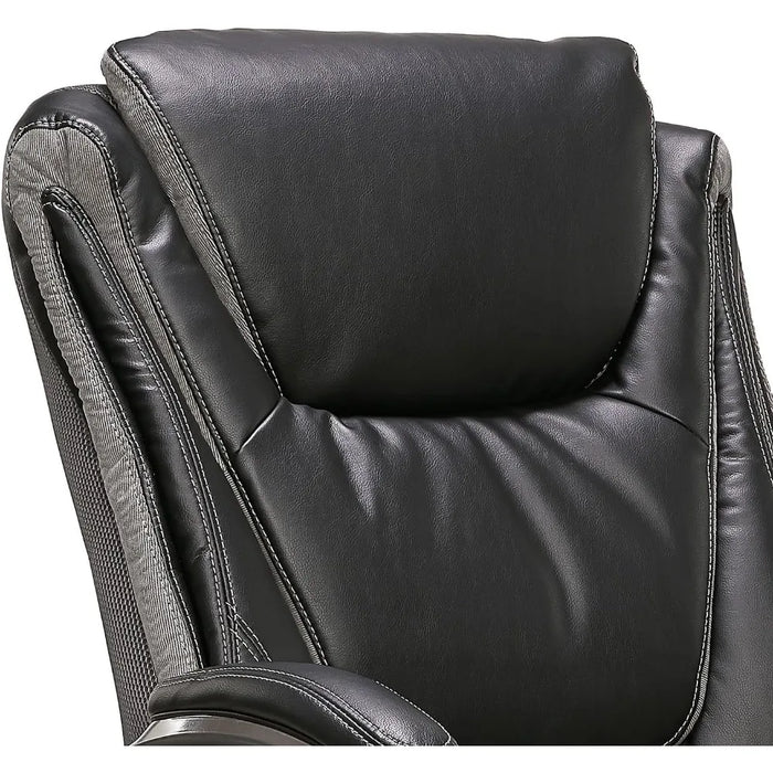Game chair, intelligent administrative office chair with pillow, adjustable height, synthetic leather, ergonomic computer chair