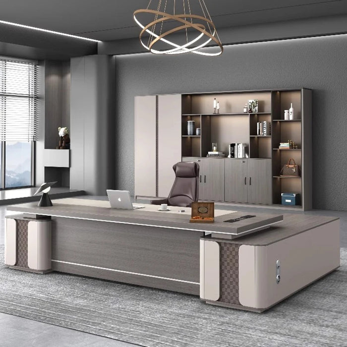 Boss Desk Simple Modern Combination Executive Desks And Chairs Manager Office Furniture Luxurious Office Desk Light Luxurious