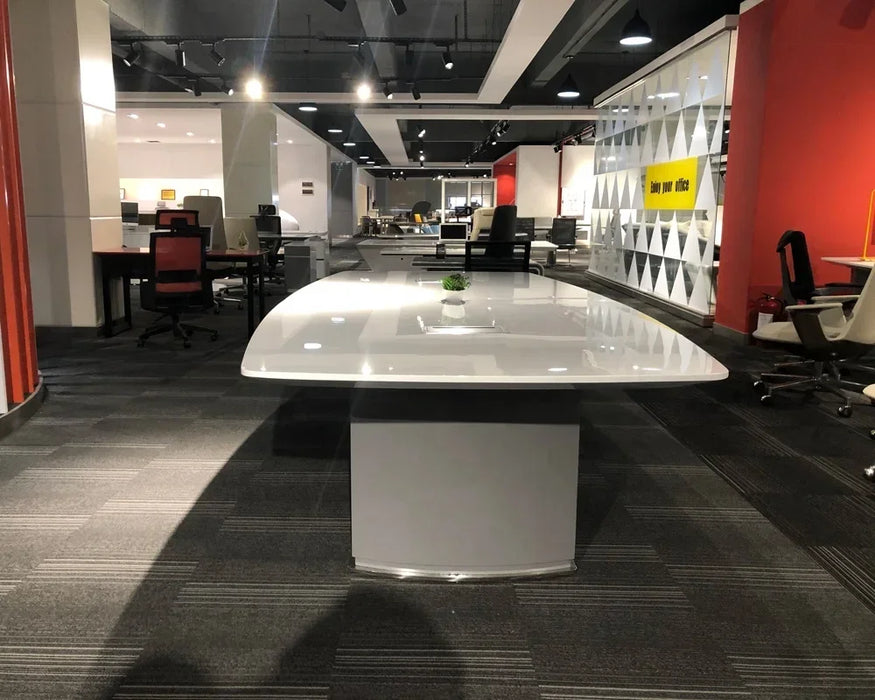 Factory Executive Furniture 8 Seat White High Quality Office Luxury Meeting 12 Person Conference Table