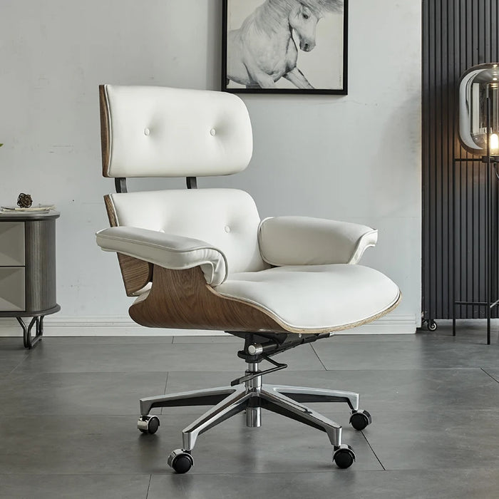 Leather Office Chair Gaming Vanity Bedroom Ergonomic Comfortable Office Chair Study Arm Sillas De Escritorio Room Furniture