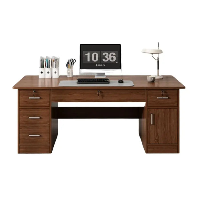 Computer Bedroom Desk Table Minimalist Modern Work Executive Drawers Wooden Office Desk Storage Mesa Ordenador House Furniture