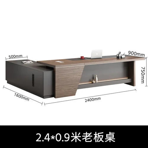 Executive Luxury Lap  Office Desk Boss Study Standing Modern Reception Table Conference Mesa Mesas De Computador Work Furniture