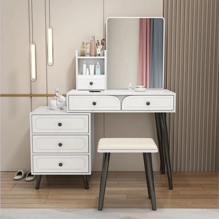 Multifunctional Makeup Table Mirror Stool Storage Drawer Dresser Organiser Wardrobe Makeup Tavolino Da Trucco Bedroom Furniture