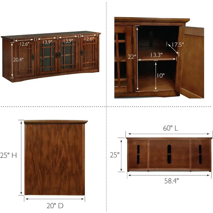 60 Inch TV Stand Freight Free Living Room Furniture for Television Dresser Wall Shelves Shelf Furnitures Bookshelf Dressers