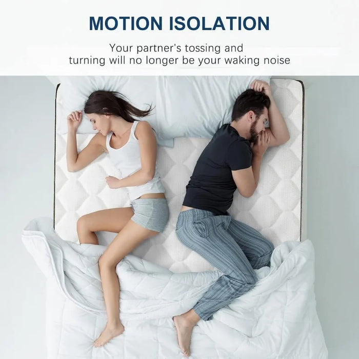 12 Inch Cooling-Gel Memory Foam and Individually Pocket Innerspring Hybrid Queen Bed Mattress in A Box Tatami Bedroom Furniture
