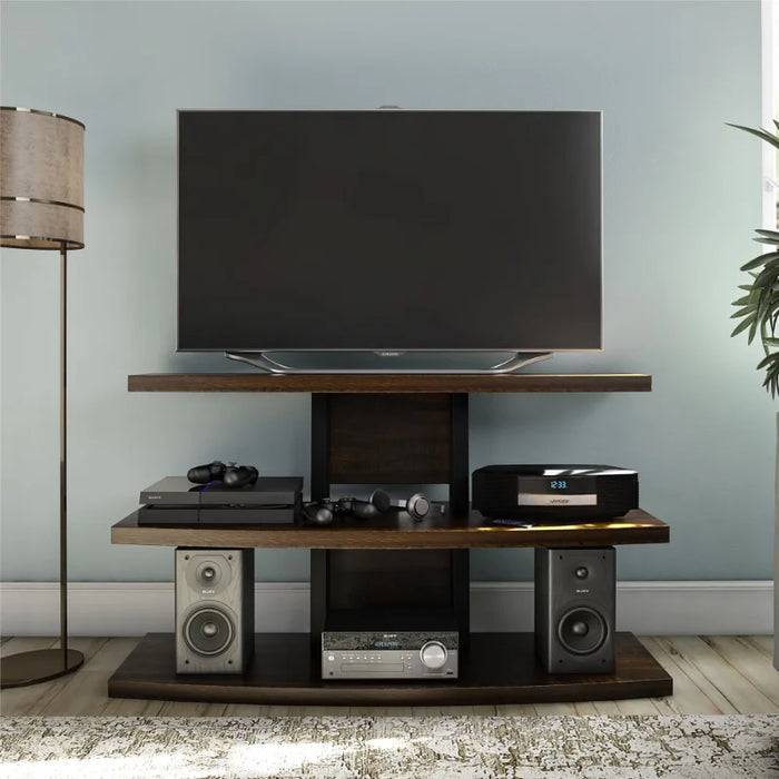 Better Homes & Gardens Walker TV Stand, Rustic Espresso living room furniture  tv stand cabinet