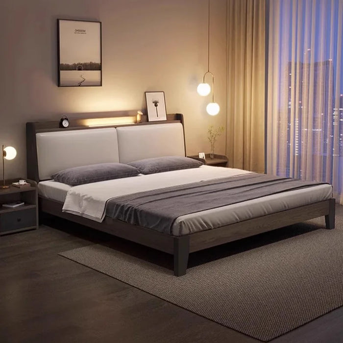 Modern Aesthetic Bed Pillows Bedroom Quilts King Size Two Place Bed Luxury Headboard Letto Matrimoniale Outdoor Furniture