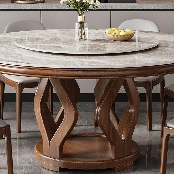 Mobile Round Dining Tables Living Room Garden Hall Luxury Salon Nordic Dining Table Set Center Side Mesa Plegable Home Furniture
